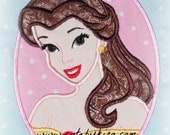 Beauty Princess Applique Embroidery Design