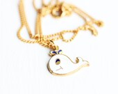 Cartoon Animal Necklace - Whale and Raccoon