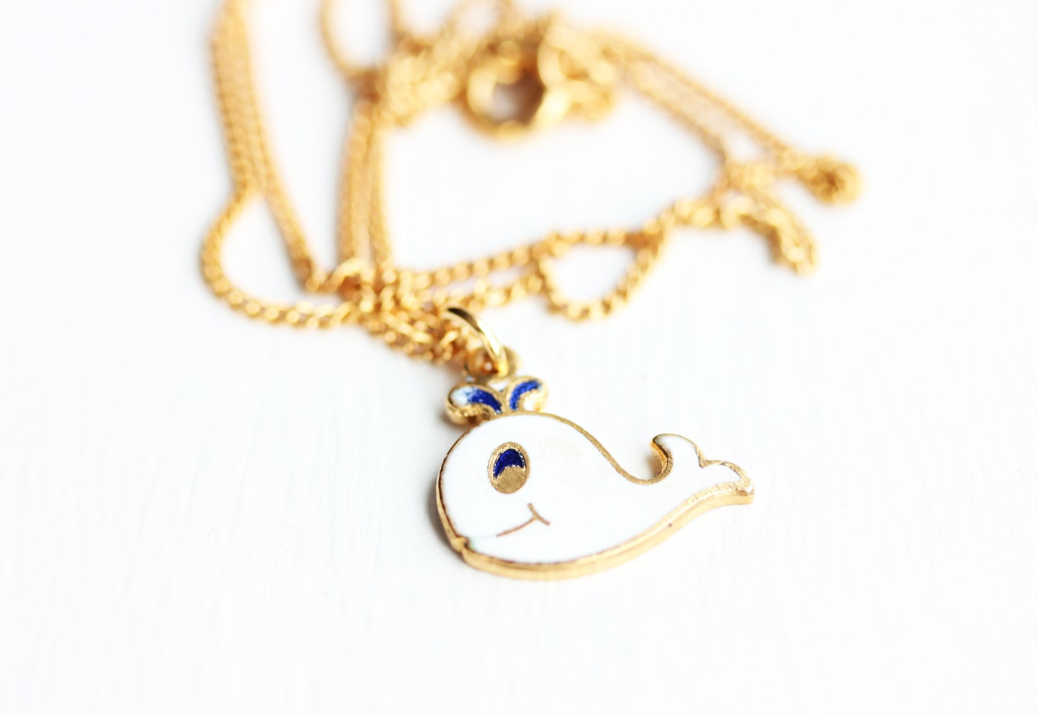 Cartoon Animal Necklace - Whale and Raccoon