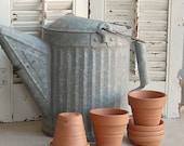 Vintage Terracotta Pots // Clay Pots  // Spring Garden Pots  w/ Saucers