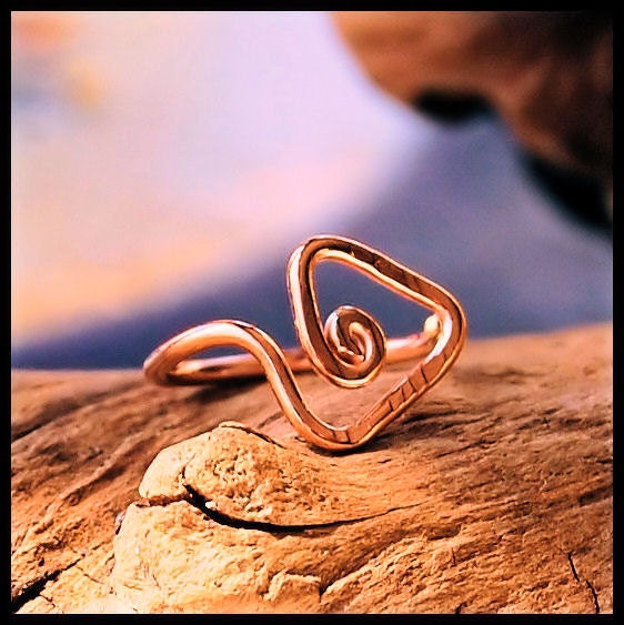 Tribal Triangle Rose Gold Filled Catchless / Seamless Nose Ring - CUSTOMIZE
