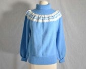 Vintage Hearts Fair Isle Sweater - Medium to Large
