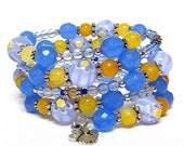 Coil Beaded Bracelet SUNNY DELIGHT Beading Divas Fundraiser