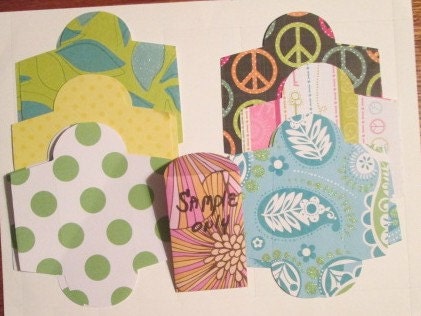 12 Mini Seed packet envelopes from designer papers