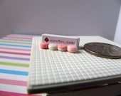 Miniature Macarons - White Box Red Logo - 1/12 Scale Dollhouse Miniature