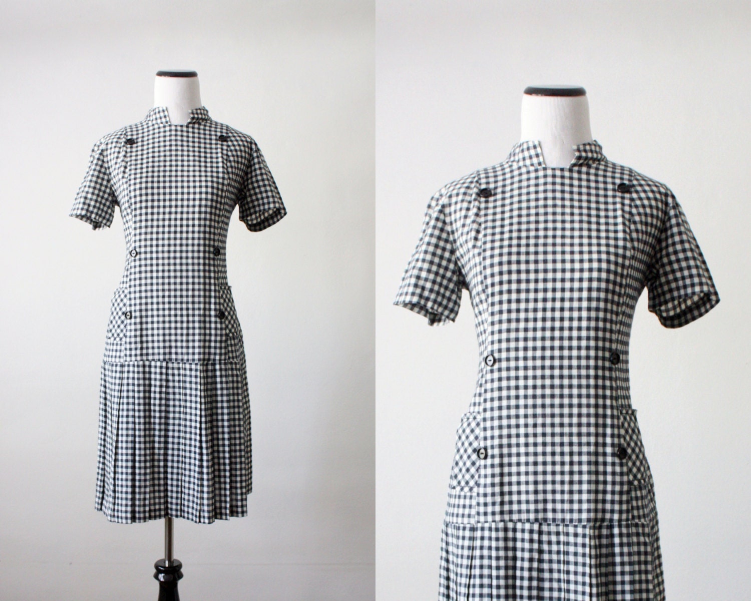 1960's gingham day dress