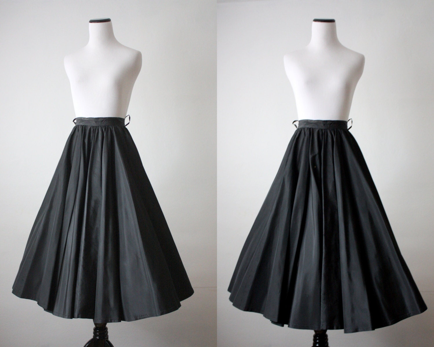 1950's black circle skirt