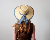 vintage summer straw hat - 1919vintage