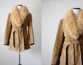 vintage suede and shearling jacket