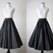 1950's black circle skirt