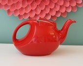 Vintage Red Teapot Made By Halls