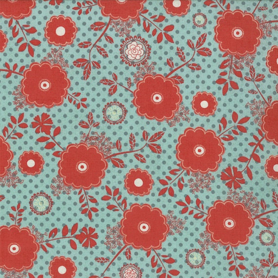 PB & J Toasted in Fluffer Nutter Blue by Basic Grey for Moda Fabrics - 1 yard listing
