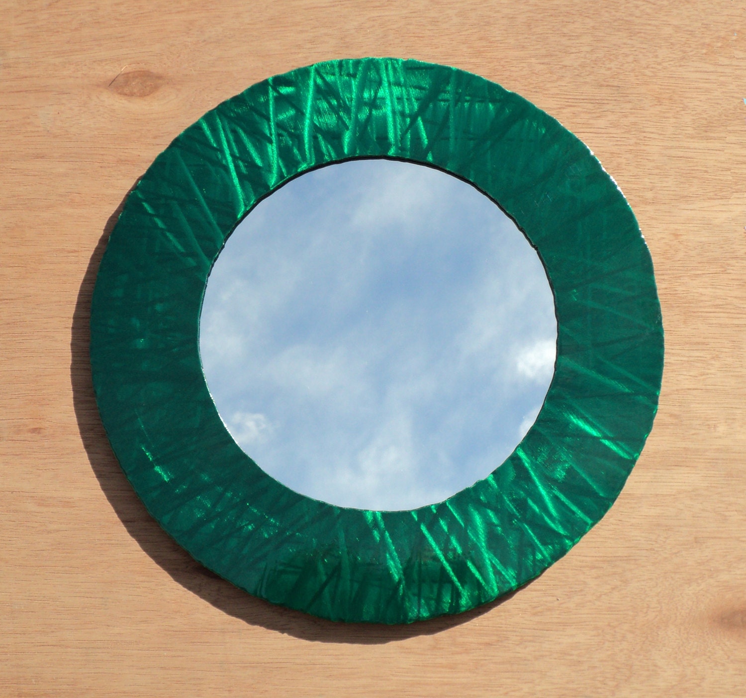 Colorful Elegant Green Accent Wall Mirror