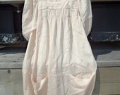 CLOSING SALE Peachy Pink Satin Baby Doll Dress s/m