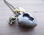 Time for Tea - Wonderland Vintage Style Keyhole Pocket Watch Neckace