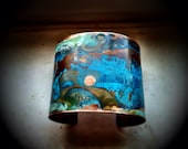 Verdigris & Blue Patina Copper Cuff - Small
