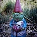Zombie Garden Gnome, "Mrs. Dead" Cast Concrete