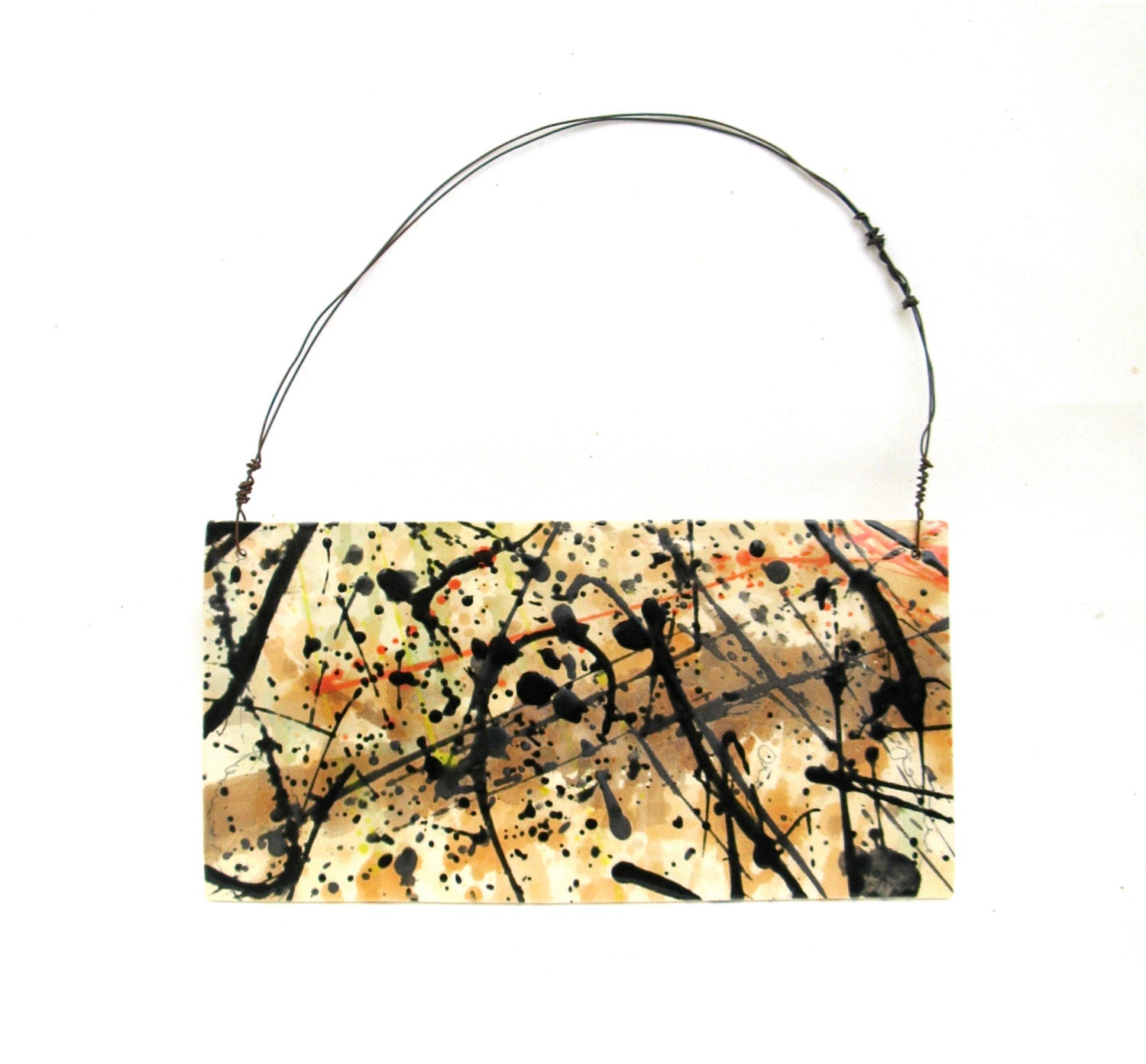 abstract expression porcelain hanging