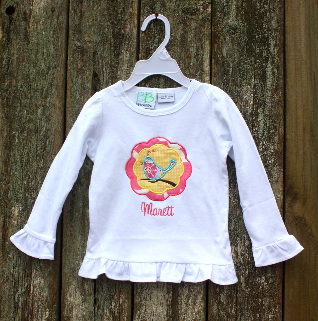 Mod Bird Applique Shirt