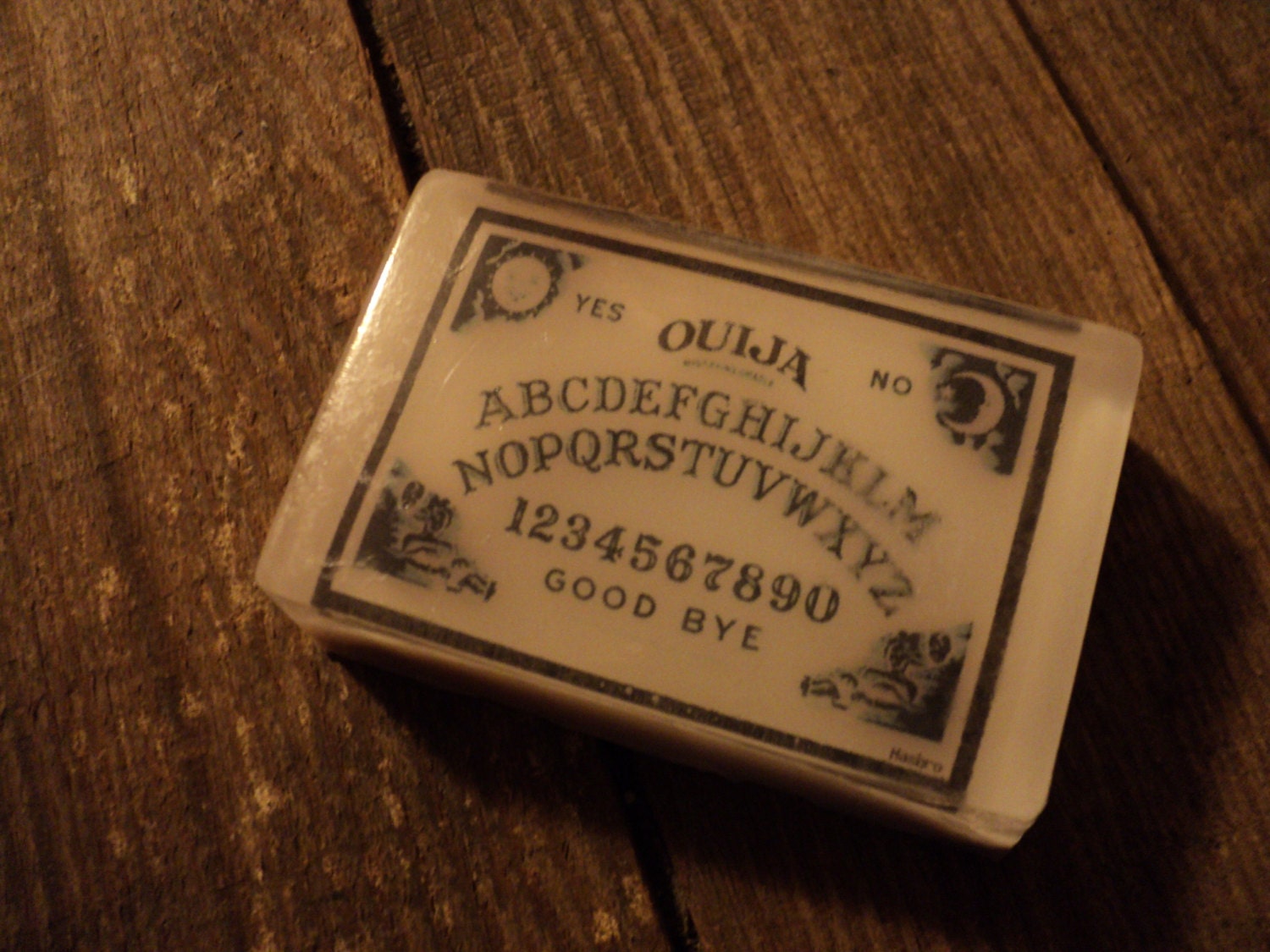 OUIJA BOARD Soap Bar, scented Black Widow - dark vanilla & devious musk
