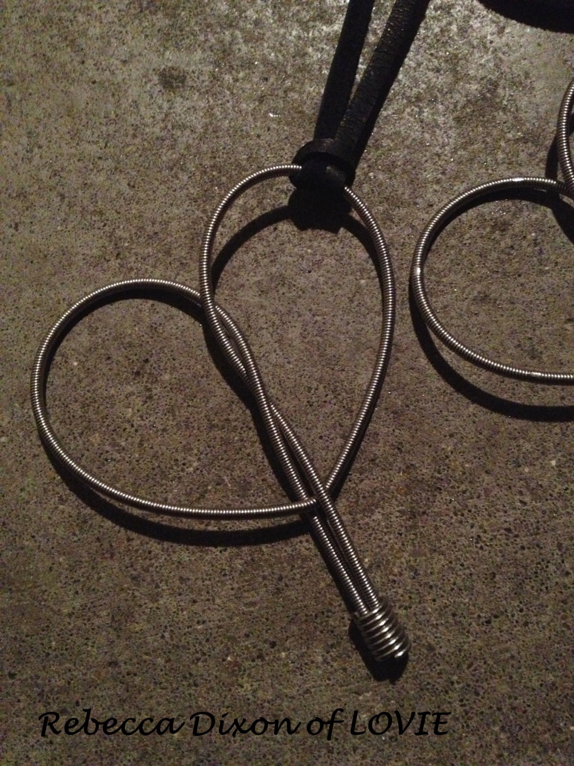 Project CF Recycled Bass String Heart Pendant from Kirk Dixon of El Gato