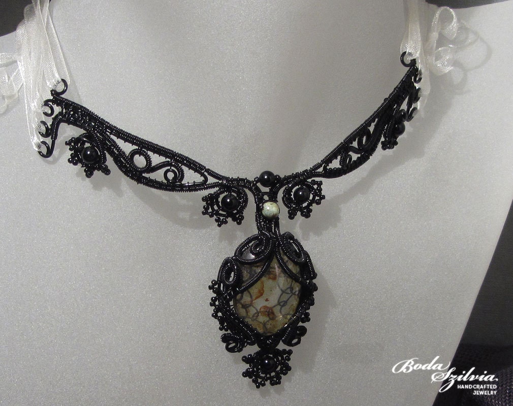 FRANKENBRIDE - OOAK wire wrapped necklace