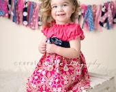 25% OFF SALE - Girl's Spring Peasant Dress- 2013 Spring Collection from Mellon Monkeys