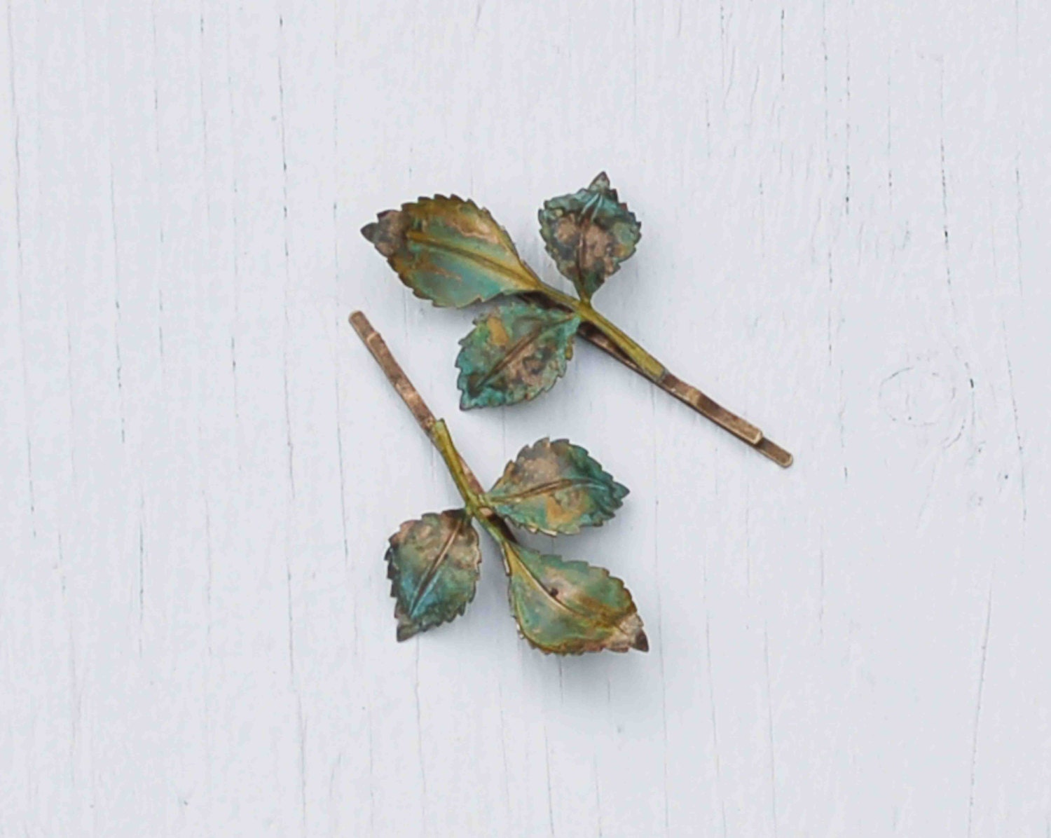 Green LEAF Branch Hair Accessories Bobby Pin Set  Leaf Woodland Wedding Green Leaves Fairy Faerie Nature Garden Wedding Bridal