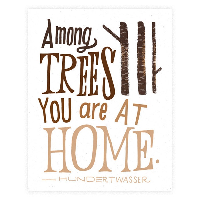 Among Trees fine art print, 11 x 14