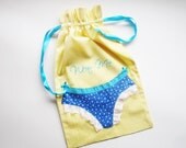 Lingerie/Laundry Bag  with  Hand Embroidered  "Wear Me"