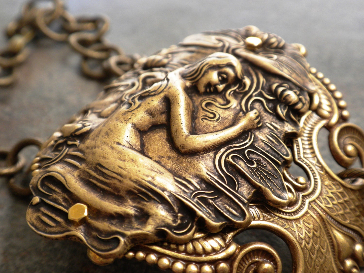 Mermaid Jewelry Art Nouveau Bracelet