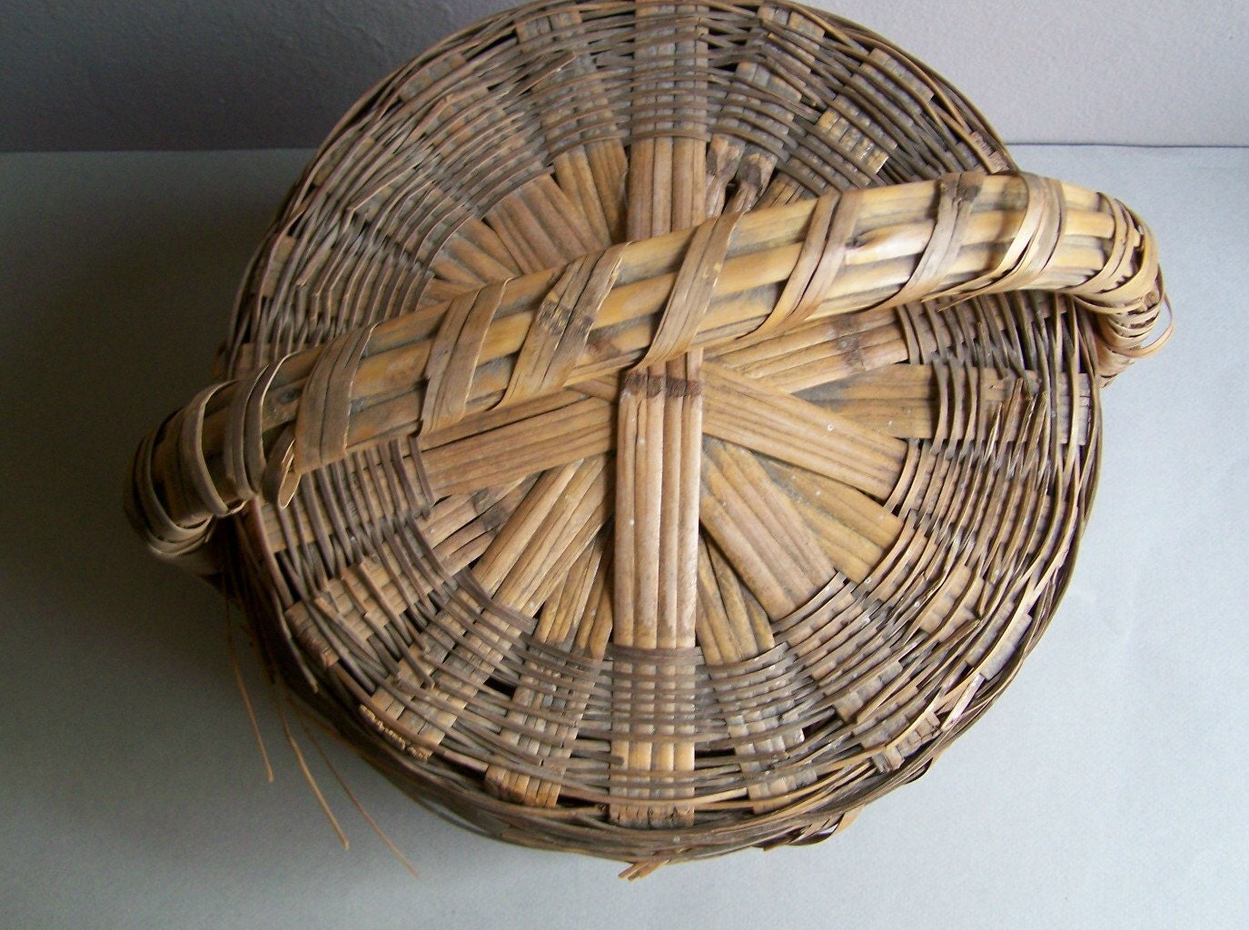 Vintage Basket with Lid