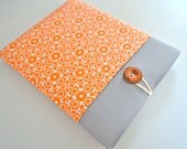 Laptop Case 13 inch Ultrabook, MacBook Air 13 or MacBook Pro Sleeve with Pocket - Tangerine