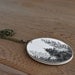 Timber Necklace in Antique Black and Graphite - Hand Painted Tree Artwork Pendant (Tim-PN-KGra)
