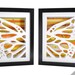 pair of butterfly wings- shadowboxes made from recycled magazines, fantasy, butterfly