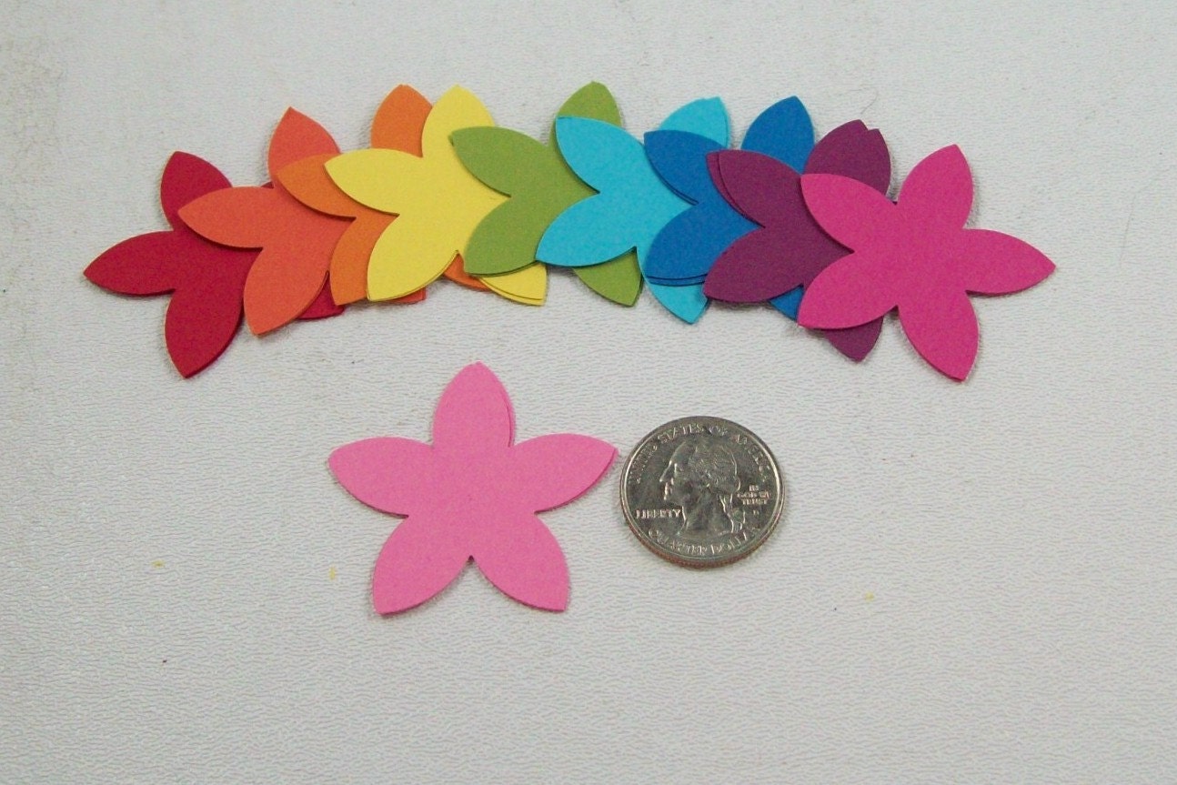 Stampin Up 5 Petal Flower Punchie One Dollar Deal - Buy 10 Packs Get One FREE - Mix and Match Your choice of color collections
