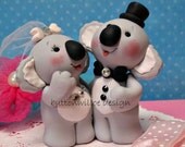 Cuddling Koala Bears Wedding Cake Topper and Keepsake