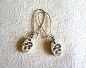 Tiny Little Stoneware MUSHROOM Earrings