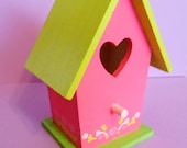Summer Floral Mini Wooden Birdhouse