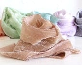 Velvet Tatters Ribbon - Hand Dyed - 1" - 2 yds