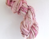 Hand Dyed Recycled Sari Silk Ribbon, 10 yds