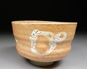 Summer Stoneware Matcha Chawan Teabowl Tea Ceremony Glazed my Shino and Crackle Slip
