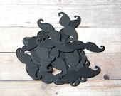 100 Black Little Man Baby Boy Mustache Confetti Party Favors Birthday DIY Party Props Baby Shower