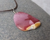 Mookaite Jasper necklace  - handmade  organic natural stone jewelry