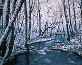 Cry Baby Hollow Original Oil Painting by Michael Joe Moore