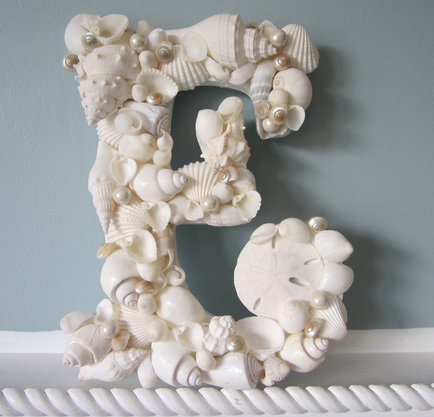 5pc Beach Decor Seashell Letters - Nautical Decor Shell Letters Spell DREAM in White or Natural