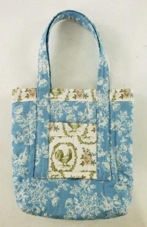 Blue Stampin' Up Medium Fabric Tote Bag
