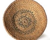 Antique Woven Rye Coil Basket
