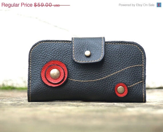 iPhone 5 Wallet Wristlet , iPhone 4 wallet, iphone leather wristlet  - gadget accessories / urban spring