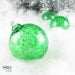Blown Glass Christmas Ornament Suncatcher Emerald Green Ice Bulb Ornament